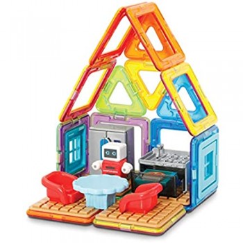 Magformers- Minibot\'s Kitchen Magnetic World Giocattolo Multicolore 28.7 x 6.5 x 24.7 705010