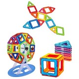 NWQEWDG Blocchi magnetici da costruzione 48 pezzi blocchi di costruzione | Grande giocattolo di apprendimento per bambini | perfetto per l\'uso a casa