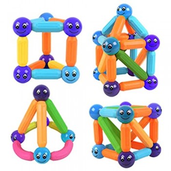 Sfere magnetiche e Bacchette Set Magnet Costruzione Sticks Set Building Blocks Piastrelle impilamento Giocattoli for i Bambini Allievi for i più Piccoli Stacking Magneti Giocattoli