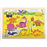 Bino- Dinosauri Puzzle 21 Pezzi Multicolore 88079