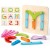 Coogam Numeri di Legno e Lettere Kit di attività di Costruzione Montessori Giocattolo Educativo Forma Colore Riconoscimento Ordinamento Tavola per i Bambini