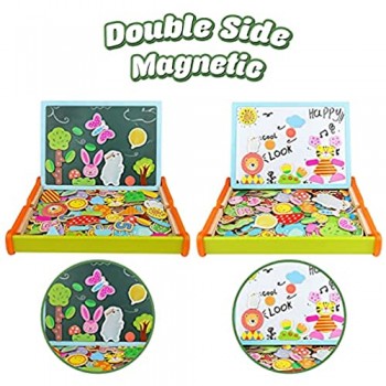 Giochi Montessori Lavagna Magnetica per Bambini Giocattoli per Bambini 2 Anni Puzzle Legno Regalo Bambino 2 3 4 Anni