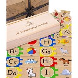 Jaques of London Let\'s Learn Alphabet Puzzle Educational Toy - Puzzle di Legno per Bambini e Gioco di Lettere dell\'alfabeto in Legno - Puzzle di Legno di Alta qualità dal 1795