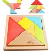 OJIN 7PCS Tangram in Legno Rompicapo Puzzle educativo per Lo Sviluppo intellettuale Giocattolo per Bambini
