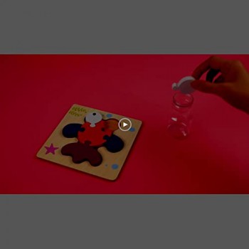 rolimate Puzzle in Legno per Bambini Giocattoli Animali da Puzzle in Legno Prescolare Educativo Giocattoli Giochi Set Giocattoli Montessori Regalo per 3 4 5+ Anni Ragazza Ragazzo (5 Pezzi)