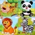 SIPLIV Puzzle in Legno Puzzle a 9 Pezzi Adatto per Puzzle Bambini 2-3 Anni Set di 4 Foresta Animali A