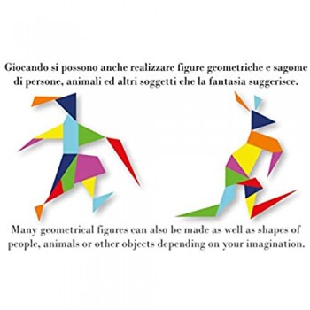 Stomachion Archimede Gioco logica Puzzle Legno rompicapo