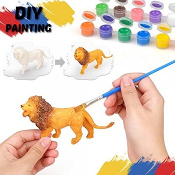 Eala Set di Arti e Mestieri Figurine di Animali Giocattoli Kit di Pittura per Bambini Ragazzi Ragazze - Miglior Regalo di Compleanno