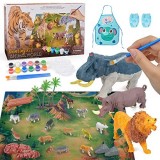 Eala Set di Arti e Mestieri Figurine di Animali Giocattoli Kit di Pittura per Bambini Ragazzi Ragazze - Miglior Regalo di Compleanno