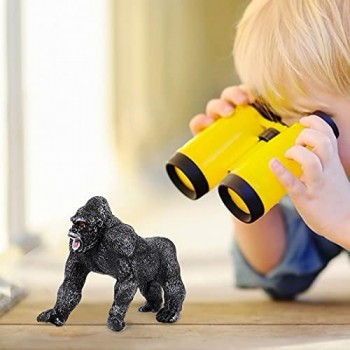 Figura da collezione di gorilla giocattolo di figurine di scimpanzé simulazione giocattoli scimpanzé artificiali in PVC modello figurine scimpanzé imbottito in gomma morbida per collezionisti Bambin