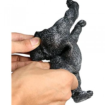 Figura da collezione di gorilla giocattolo di figurine di scimpanzé simulazione giocattoli scimpanzé artificiali in PVC modello figurine scimpanzé imbottito in gomma morbida per collezionisti Bambin