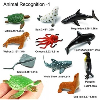 OOTSR Creatura del Mare Giocattolo Animale Figure -Set di 24 Animali dell’Oceano Children And Girls as Gift Useful for Educational Purposes for Parties