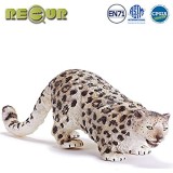 RECUR Statuetta Leopard Giocattoli per Bambini Design Realistico Leopardo delle Nevi Men Ideale per Collezionisti da 3 Anni