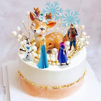 REYOK Frozen Figure Toy 6Pcs Cake Toppers Giocattolo Frozen Shadow Tails Personaggi Figure Giocattoli Bambola Fatta a Mano Bambola Compleanno Decorazione per Bambini Animali Giocattoli