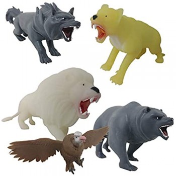 Sbabam- Predatori della Giungla Night Edition-Pack con 4 bustine Super Animali 061-19