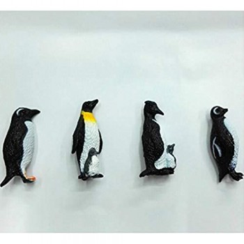 TOYANDONA 8 Pezzi di Plastica Figura Pinguino Modello Circolo Polare Artico Oceano Mare Figurine di Animali Set per I più Piccoli Bambini in età Prescolare Giocattolo