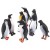 TOYANDONA 8 Pezzi di Plastica Figura Pinguino Modello Circolo Polare Artico Oceano Mare Figurine di Animali Set per I più Piccoli Bambini in età Prescolare Giocattolo