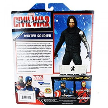 Diamond Select - Marvel Capitan America: Civil War: Action Figure del Soldato d’Inverno