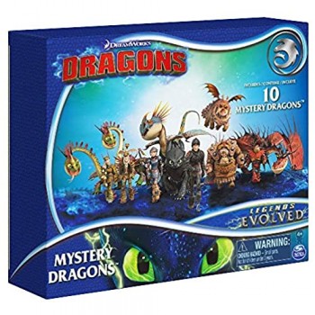Dragons Confezione Multipla con 10 Mystery Dragons da Collezione dai 4 Anni 6055950
