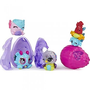 Hatchimals CollEGGtibles Cosmic Candy Multipack con 4 Hatchimals per bambini dai 5 anni in su (gli stili possono variare)