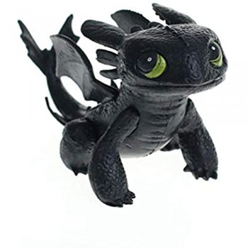 MINGZE Toothless Dragons Spin Master How to Train Your Dragon Mini Giocattolo (A)