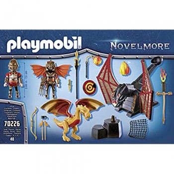 PLAYMOBIL Novelmore 70226 - Addestramento dei draghi di Burnham Dai 4 ai 10 anni