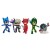 Simba 109402364 - Set di action figure PJ Masks con super pigiamini e cattivi 5 personaggi 8 cm per bambini dai 3 anni in su