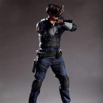 DMCMX Resident Evil 2 Leon Scott Kennedy Incoming Service Polizia di Raccoon City Police Officer Carattere di Modello 1/6 Model Game Decorazione statuaria Peripheral 32CM tavolino della Decorazione