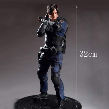 DMCMX Resident Evil 2 Leon Scott Kennedy Incoming Service Polizia di Raccoon City Police Officer Carattere di Modello 1/6 Model Game Decorazione statuaria Peripheral 32CM tavolino della Decorazione