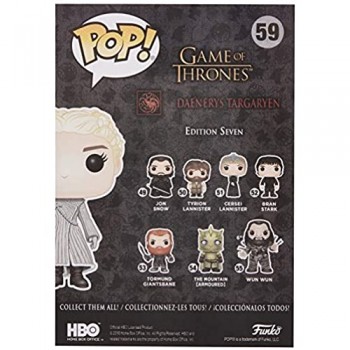 Funko- Pop Vinile Game of Thrones S8 Daenerys (White Coat) Statua Collezionabile Colore Standard 9 cm 28888