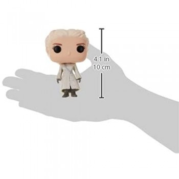 Funko- Pop Vinile Game of Thrones S8 Daenerys (White Coat) Statua Collezionabile Colore Standard 9 cm 28888