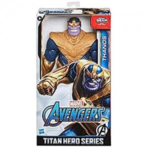 Hasbro Marvel Avengers - Titan Hero Series Blast Gear Action figure di Thanos (classe Deluxe) di 30 cm per bambini dai 4 anni in su