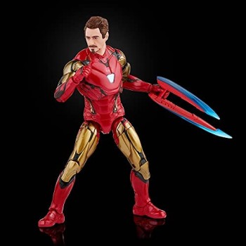 Hasbro Marvel Legends Series Action Figure da 15 cm Confezione da 2 Iron Man Mark 85 Contro Thanos Saga dell\'Infinito Design di qualità 2 Personaggi e 8 Accessori Multicolore F0192