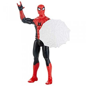Hasbro Spider-Man- Far from Home Web Shield Spider-Man Action Figure da 15 cm Multicolore E4123ES0