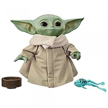 Hasbro Star Wars - The Child (Peluche Baby Yoda con Suoni ed Accessori Tipici del Personaggio Conosciuto Anche Come Baby Yoda Ispirato alla Serie Disney + The Mandalorian)