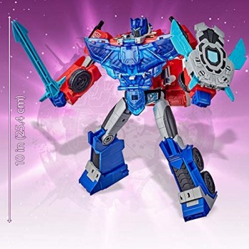 Hasbro Transformers - Optimus Prime (Action Figure 25 cm luci e suoni attivabili con comando vocale ispirato alla serie Cyberverse Adventures: Battle Call Officer)