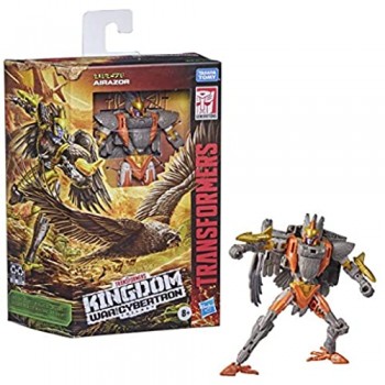 Hasbro Transformers Toys Generations War for Cybertron: Kingdom Deluxe WFC-K14 Airazor action figure da 14 cm bambini dagli 8 anni in su
