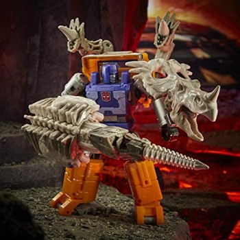 Hasbro Transformers Toys Generations War for Cybertron: Kingdom Deluxe WFC-K16 Huffer action figure da 14 cm bambini dagli 8 anni in su