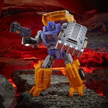 Hasbro Transformers Toys Generations War for Cybertron: Kingdom Deluxe WFC-K16 Huffer action figure da 14 cm bambini dagli 8 anni in su