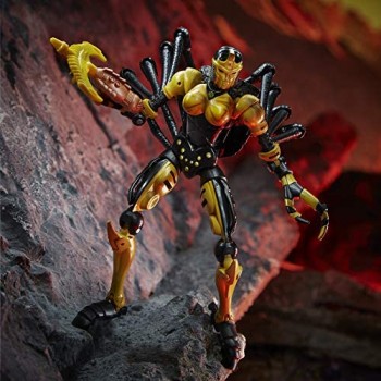Hasbro Transformers Toys Generations War for Cybertron: Kingdom Deluxe WFC-K5 Blackarachnia Action Figure da 14 cm Bambini dagli 8 Anni in su