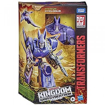Hasbro Transformers Toys Generations War for Cybertron: Kingdom Voyager WFC-K9 Cyclonus action figure da 17 5 cm bambini dagli 8 anni in su