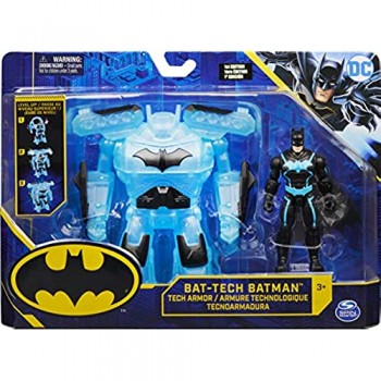 Personaggio Batman Bat-Tech Deluxe da 10 Cm con Armatura Trasformabile per Bambini dai 4 Anni in su
