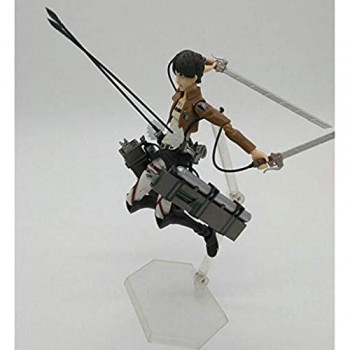 siyushop Attacco su Titan: Eren Yeager Action Figure - Sculpt Accurato Altamente Dettagliato - Dotato di Armi - Alta 15 Cm (Versione Non Originale)