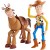 Toy Story 4 4 Pixar Disney Woody e Bull Seye Personaggi Articolati da 18 cm Giocattolo per Bambini di 3+ Anni GDB91