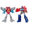 Transformers Toys Cyberverse Warrior Action Attackers Optimus Prime e Starscream Action Figure - Confezione da 2 - per bambini dai 6 anni in su 13 5 cm