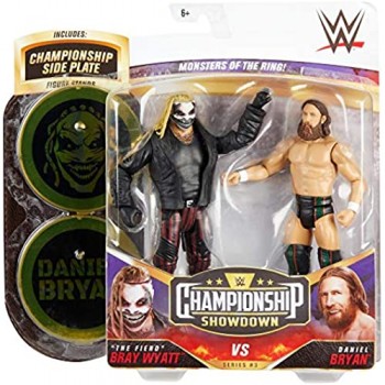 WWE -Championship Showdown 2 Personaggi \'The Fiend\' Bray Wyatt™ vs Daniel Bryan Giocattolo per Bambini 6+ Anni GVJ17
