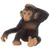Bullyland 63686-Figura Cucciolo di Scimpanzé Alta Circa 4 cm Figura Dipinta a Mano Senza PVC per Bambini per Il Gioco d'immaginazione Colore Variegato 63686