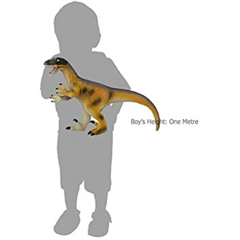 BW & H Grande 55.9cm (56cm) Morbido Peluche Gomma Dinosauro Velociraptor Gioco Giocattolo