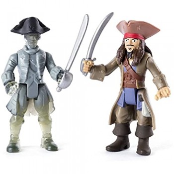 Pirate del Caraibi – Confezione da 2 figure di Ghost Crew e Jack (Bizak 61923101)