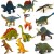 12 Pezzi Dinosauri Giocattoli Mini Dinosauro World animali plastica per Bambini indominus rex Triceratops Regali per 3 4 5 6 7+ Bambini Può essere utilizzato per l'istruzione
